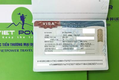 Chúc mừng vị khách hàng đã nhận Visa Multiple Hàn Quốc